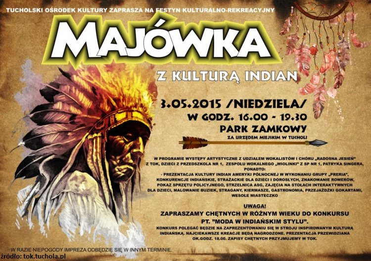 Majówka z kulturą Indian w Tucholi